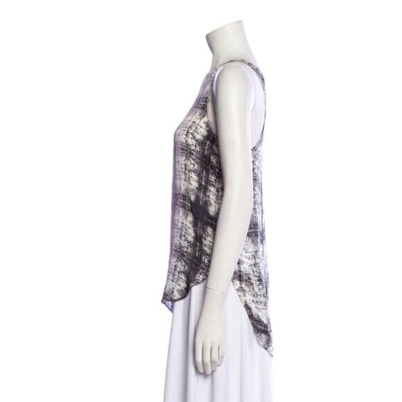 Theyskens Theory 100% Silk Animal Snake Snakeskin Print Sleeveless Top Shirt Sm - Picture 3 of 13